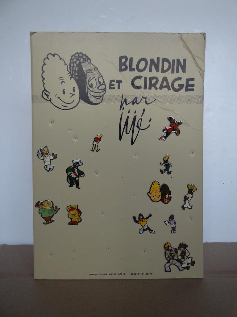 Présentoir Blondin et Cirage 12 pin's, Enlèvement ou Envoi, Utilisé, Jijé