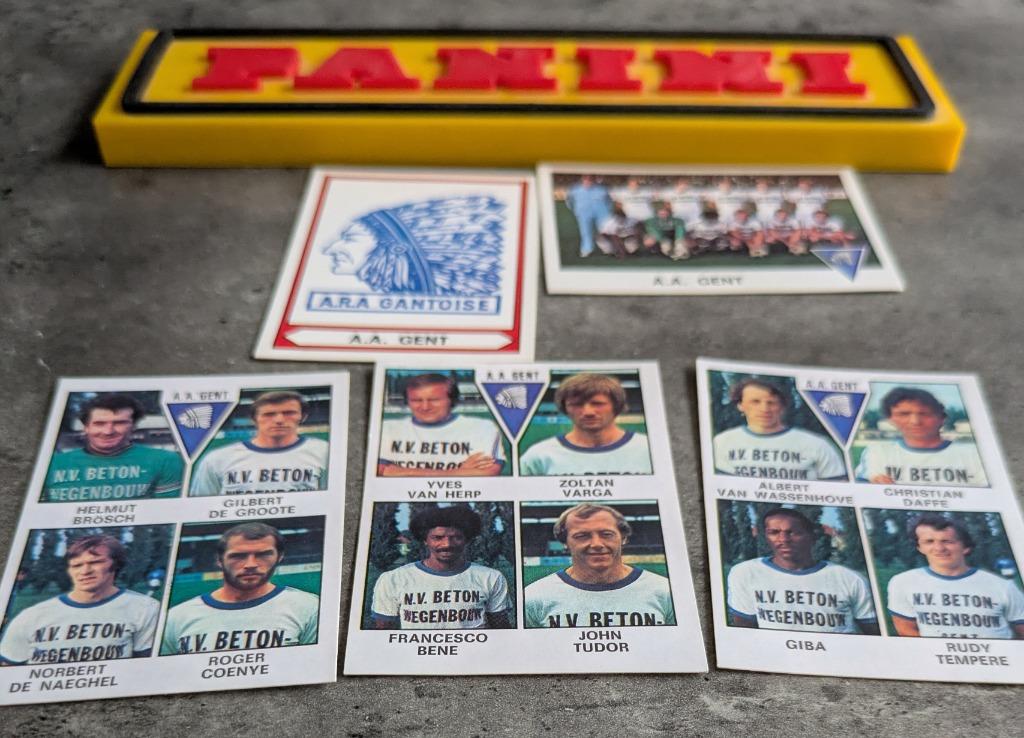 PANINI FOOTBALL 78  AA GENT 5 STICKERS 1978 voetbal, Hobby en Vrije tijd, Stickers en Plaatjes, Verzenden
