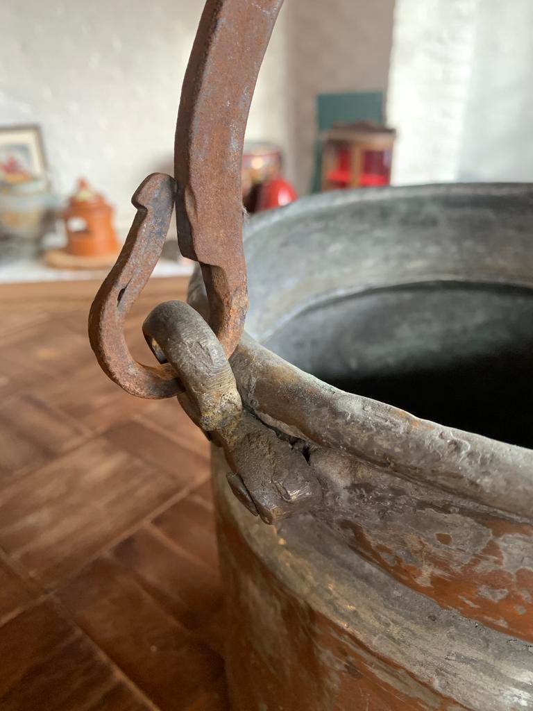Heksenketeltje in koper, Antiek en Kunst, Ophalen of Verzenden, Koper