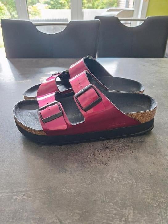 Slippers Birkenstock maat 40, Kleding | Dames, Slippers, Ophalen of Verzenden, Zo goed als nieuw, Roze