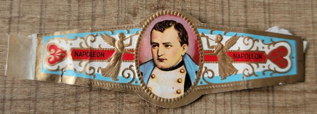 Oud sigarenbandje: Napoleon, Verzamelen, Ophalen of Verzenden, Gebruikt, Sigarenbandjes
