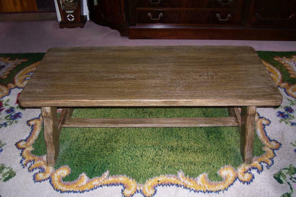 massief eiken salontafel, Ophalen, Minder dan 50 cm, 100 tot 150 cm, Eikenhout