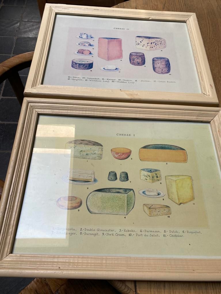 Kaders met tekening kazen, Ophalen, Gebruikt, Tekening, Minder dan 50 cm