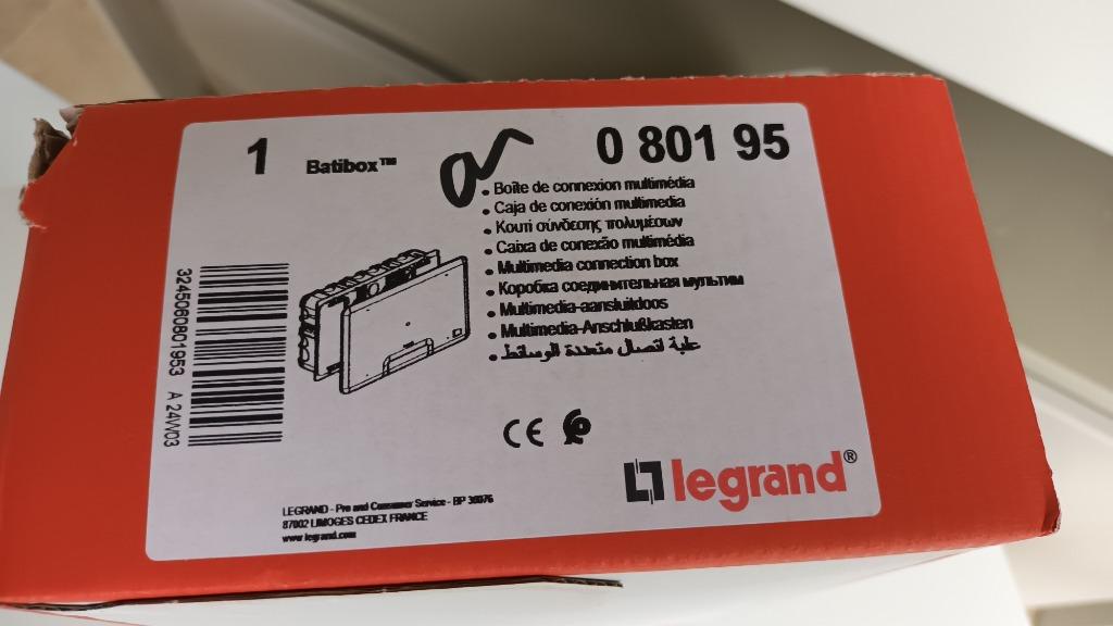 Boîte de jonction multimédia Legrand, Enlèvement ou Envoi, Neuf, Autres types