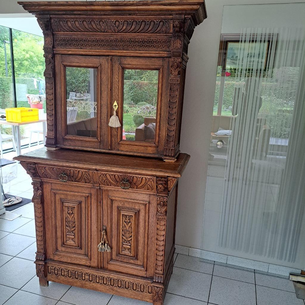 Vintage vitrinekast, Antiek en Kunst, Ophalen
