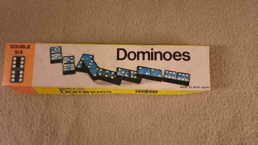 spel Dominoes double six Vintage gezelschapsspel / domino, Ophalen of Verzenden, Zo goed als nieuw