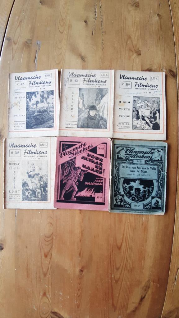 Vlaamsche Filmkens, Ophalen, Gelezen, Fictie