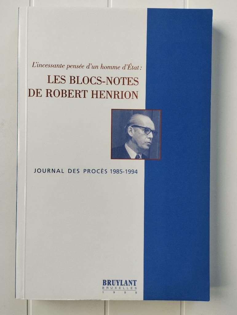 Blocs-Notes De Robert Henrion, Enlèvement ou Envoi, Utilisé, Robert Henrion