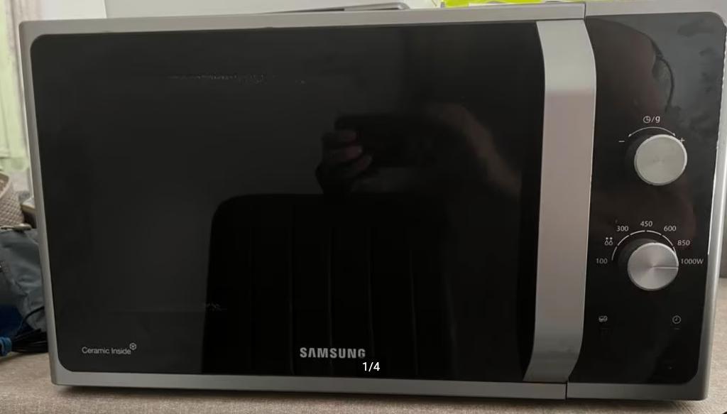 samsung microgolfoven 1000 W, Ophalen, Gebruikt, Microgolfoven, Draaiplateau