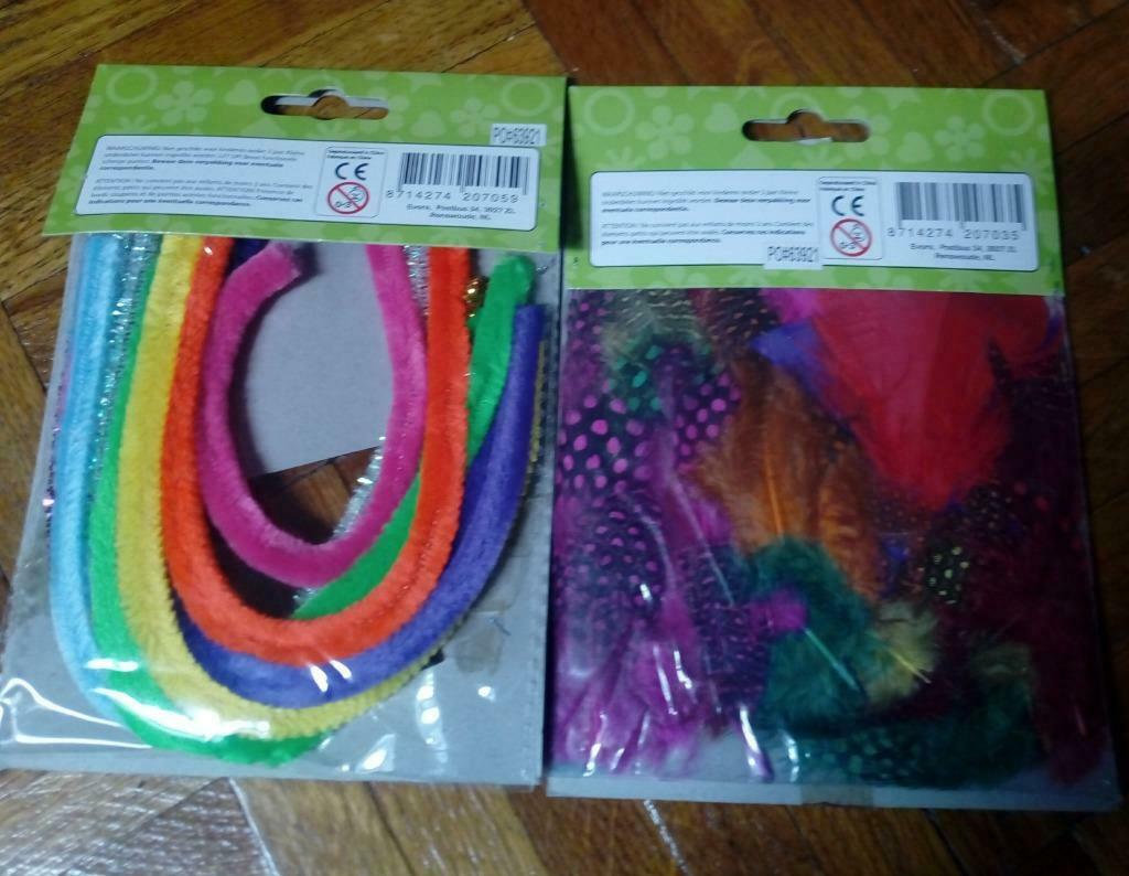 Veertjes en chenille nieuw, Enlèvement ou Envoi, Neuf
