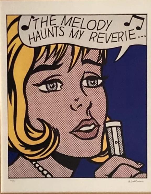 Roy Lichtenstein: ingelijste lithografie met certificaat, Antiek en Kunst, Ophalen of Verzenden