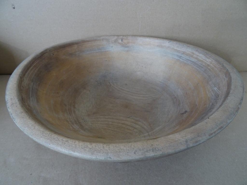 Curiosa vintage houten schaal fruitschaal volkskunst 29x28x9, Schaal, Rond, Ophalen of Verzenden, Zo goed als nieuw