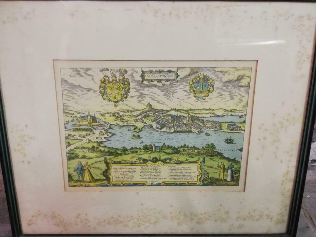 Ets kasteel Gottorpia in Sleeswijk, Antiek en Kunst, Ophalen