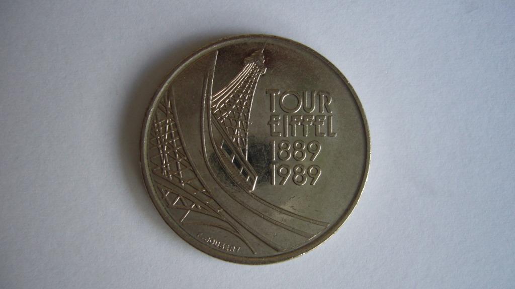 100STE VERJAARDAG VAN DE EIFFELTOREN., Postzegels en Munten, Ophalen, Frankrijk, Losse munt