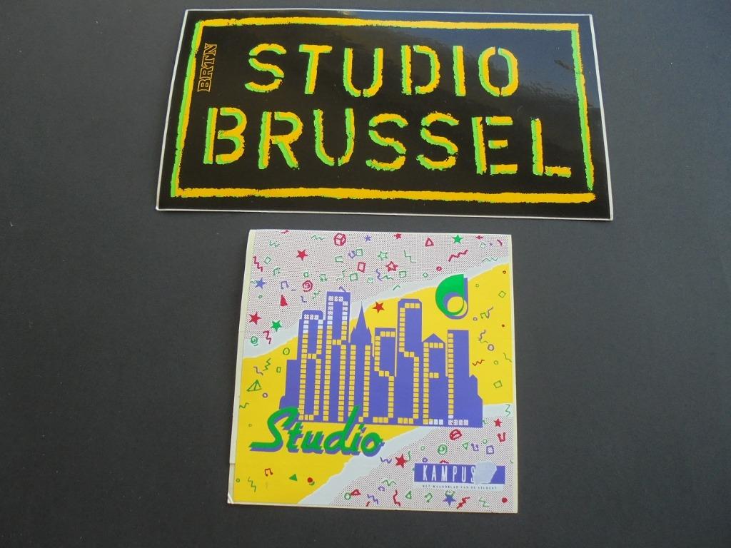 Sticker : Studio Brussel, Verzamelen, Stickers, Verzenden, Nieuw, Bedrijf of Vereniging