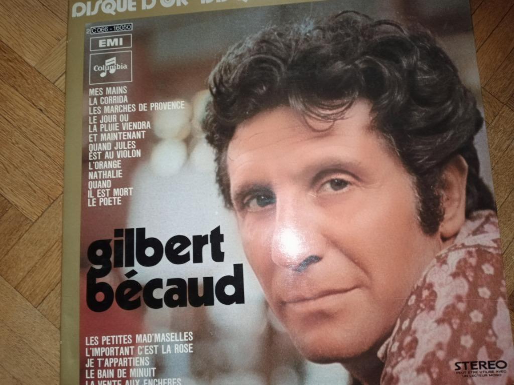Disque vinyle Gilbert Bécaud disque d or, Enlèvement ou Envoi