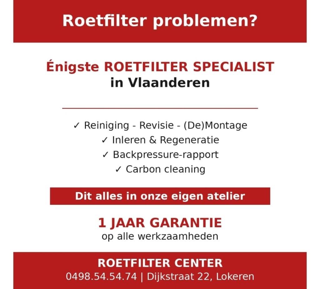 Roetfilter reiniging + Carbon cleaning + 1 jaar garantie, Euro 5, Bedrijf, 2000 cc, Handgeschakeld