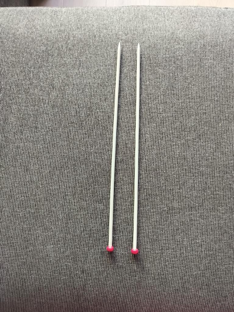 Breinaalden met knop nr 6,  L40cm, Ophalen of Verzenden, Zo goed als nieuw