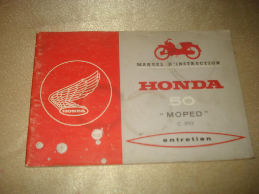HONDA 50 C310 Ancien Manuel d'Entretien, Motos, Enlèvement ou Envoi, Honda