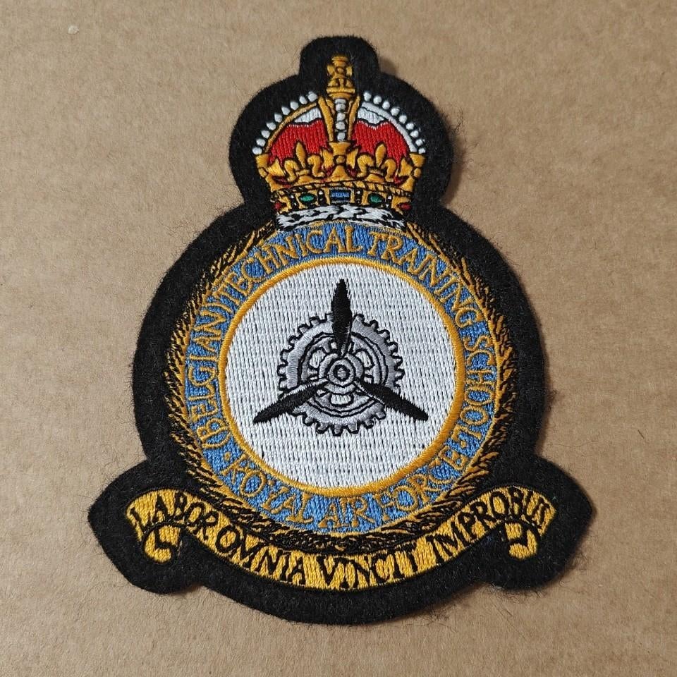 ÉCOLE DE FORMATION TECHNIQUE BELGE - Royal Air Force, Enlèvement ou Envoi, Armée de l'air, Emblème ou Badge
