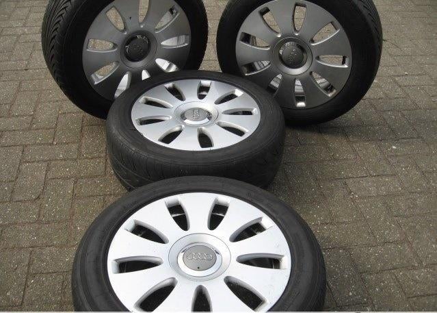Jantes Audi 15 pouces 16 pouces, pneus A3 A4 A6, Enlèvement ou Envoi, Utilisé, Audi