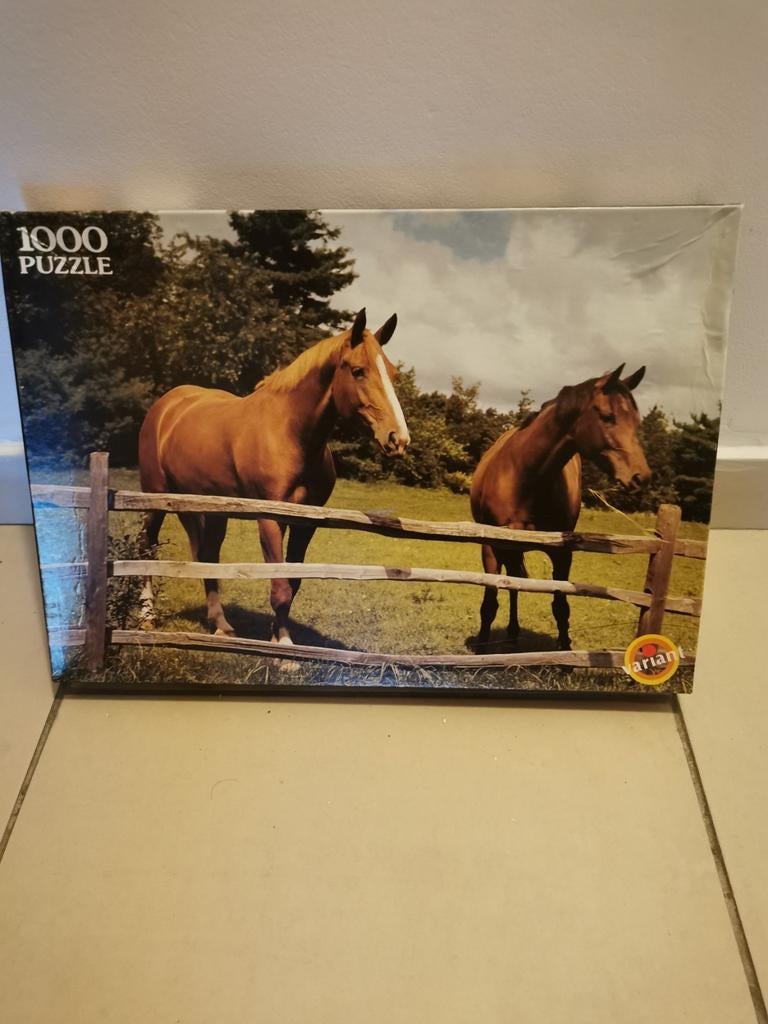 Puzzle chevaux 1000 pièces, Enlèvement ou Envoi, Comme neuf, Puzzle