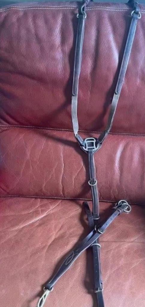 Collier de chasse et martingale Pessoa brun t:full/chev, Dieren en Toebehoren, Ophalen of Verzenden, Gebruikt