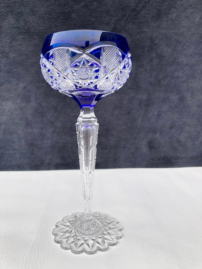 Val Saint Lambert kristallen gekleurde glazen Saarbrücken, Ophalen of Verzenden