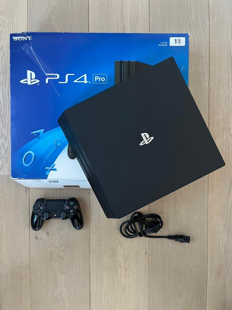 PlayStation PS4 PRO, Ophalen, Zo goed als nieuw, 1 TB, Met 1 controller