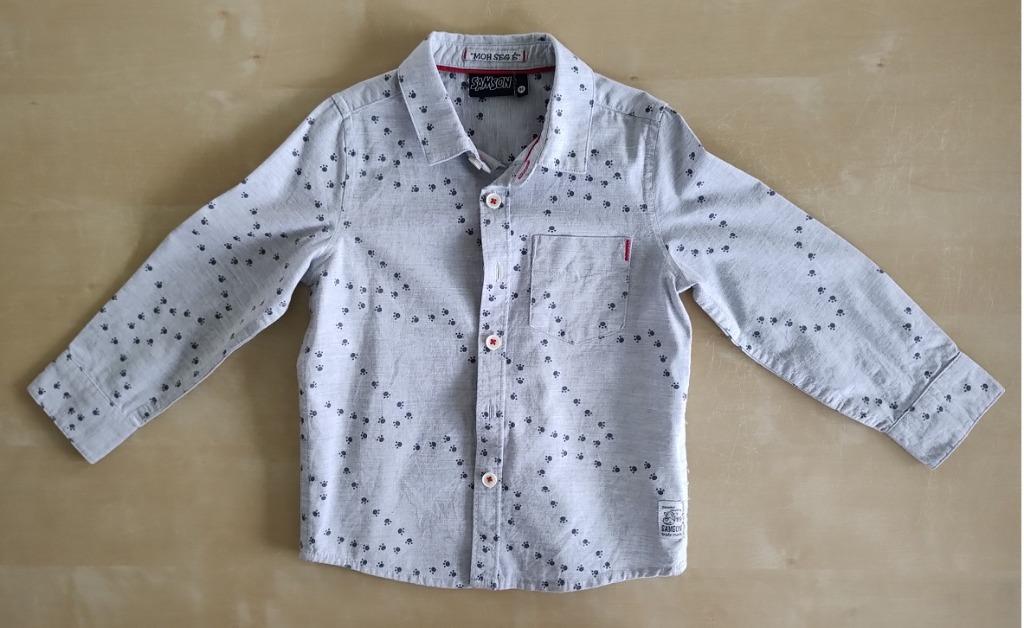 Mooi licht grijs hemdje Samson, maat 98, Kinderen en Baby's, Kinderkleding | Maat 98, Overhemd of Blouse, JBC, Ophalen of Verzenden