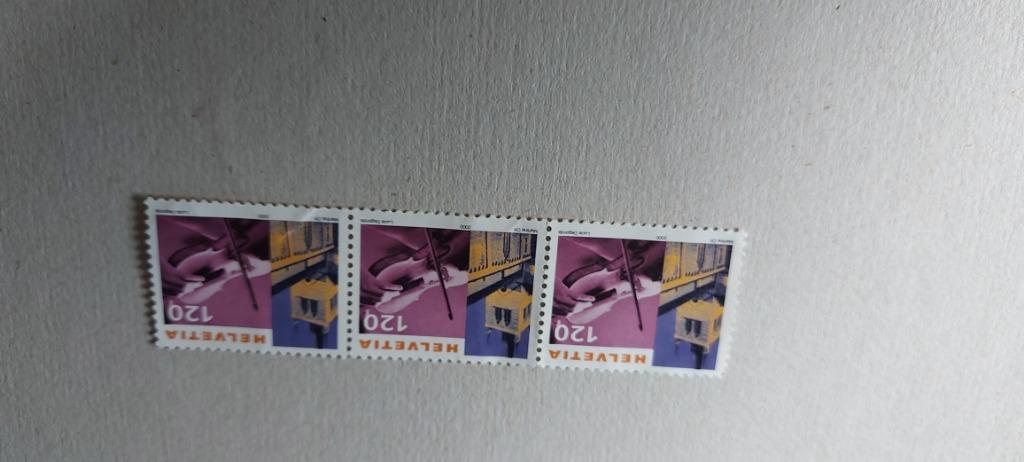 Timbres de Suisse, Enlèvement ou Envoi, Non oblitéré