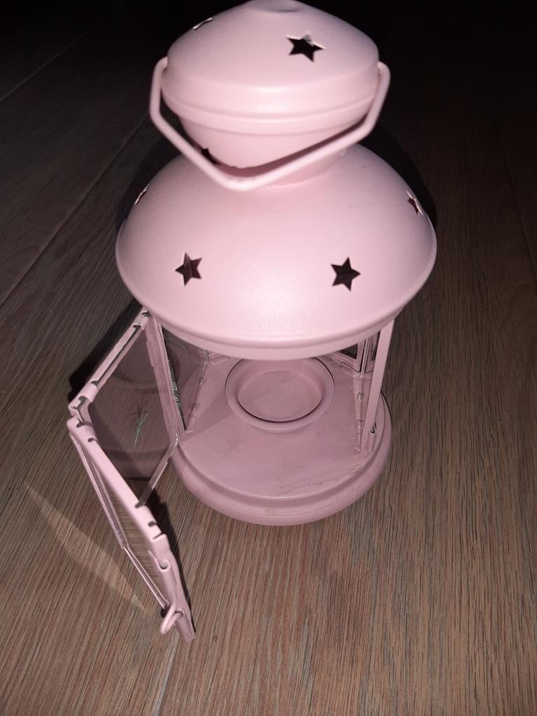 Kaarsenhouder, roze, Kinderen en Baby's, Ophalen of Verzenden, Zo goed als nieuw