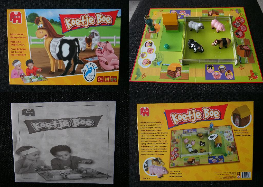 Gezelschapsspel Koetje Boe, Trois ou quatre joueurs, Enlèvement, Comme neuf, Jumbo