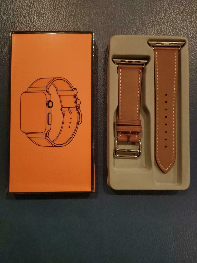Apple Watch horlogebandje bruin, Sports & Fitness, Cardiofréquencemètres, Enlèvement ou Envoi, Neuf, Autres marques