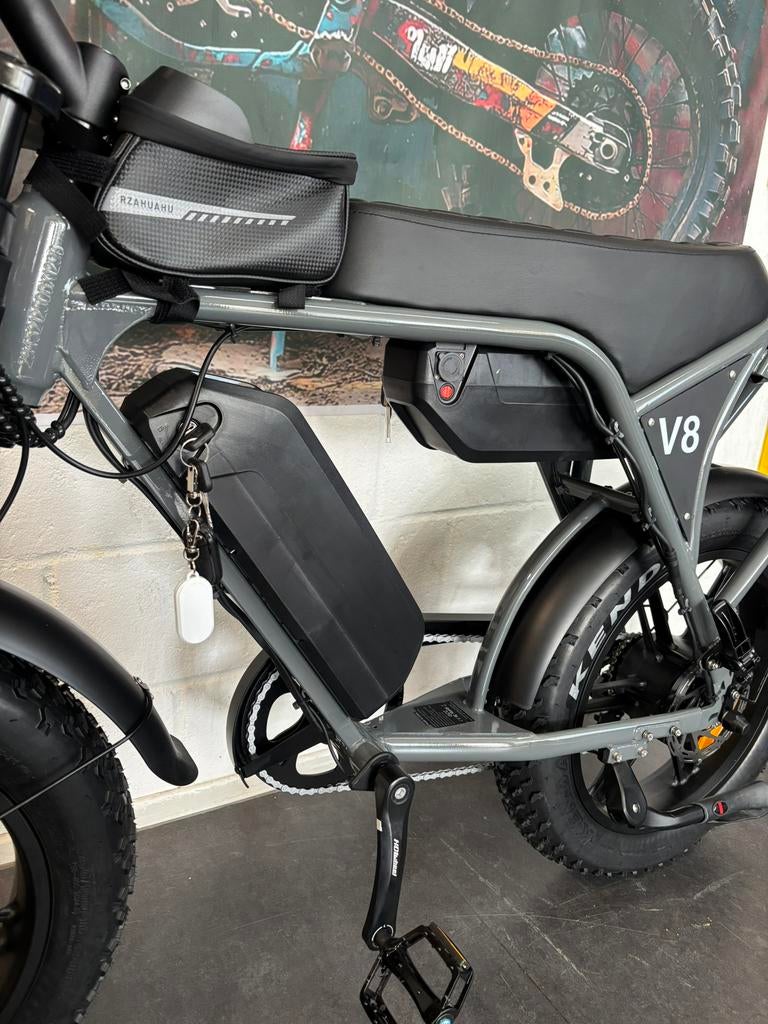 Nieuw Fatbike Grey V8 MAX Edition NFC 2 ACCU’S 2026, Nieuw