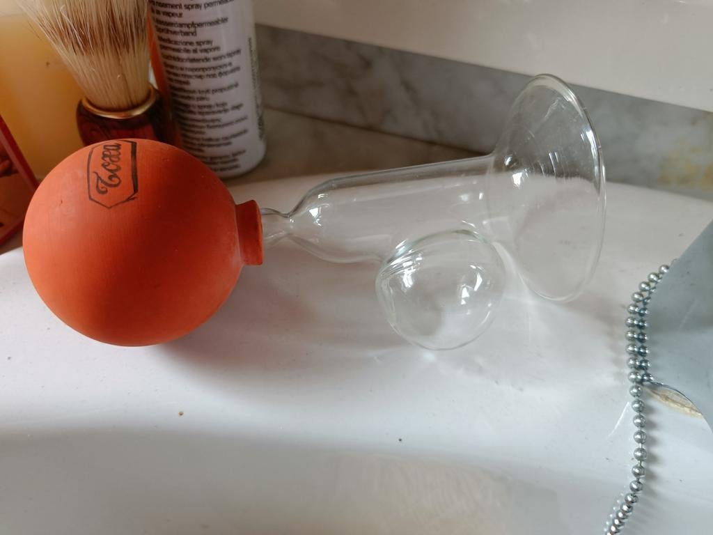 Unieke retro vondst: vintage borstkolf in originele doos, Ophalen of Verzenden