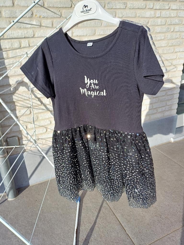 Disco / glitterjurkje 6 - 8 jaar, Ophalen of Verzenden, Gebruikt, 122 t/m 128, Meisje