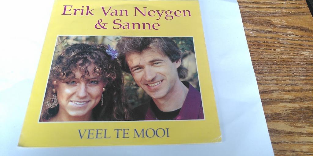 vinylsingle erik van neygen/sanne---veel te mooi----, Ophalen of Verzenden, Gebruikt, Nederlandstalig