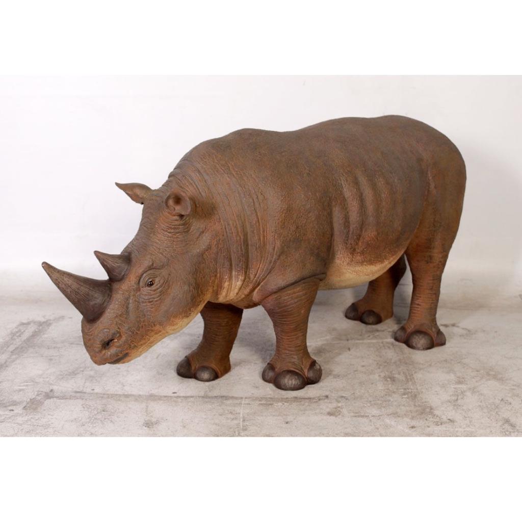 Statue bébé rhinocéros — Longueur du rhinocéros 147 cm, Enlèvement, Neuf