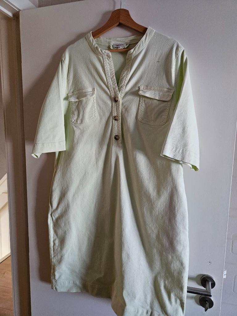 Te koop jeanskleedje maat 46, Kleding | Dames, Ophalen of Verzenden, Nieuw, Maat 46/48 (XL) of groter, Groen