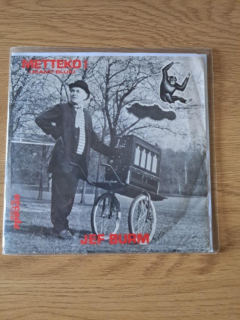 Jef Burm ‎: Metteko (7") gesigneerd + postkaart, Ophalen of Verzenden