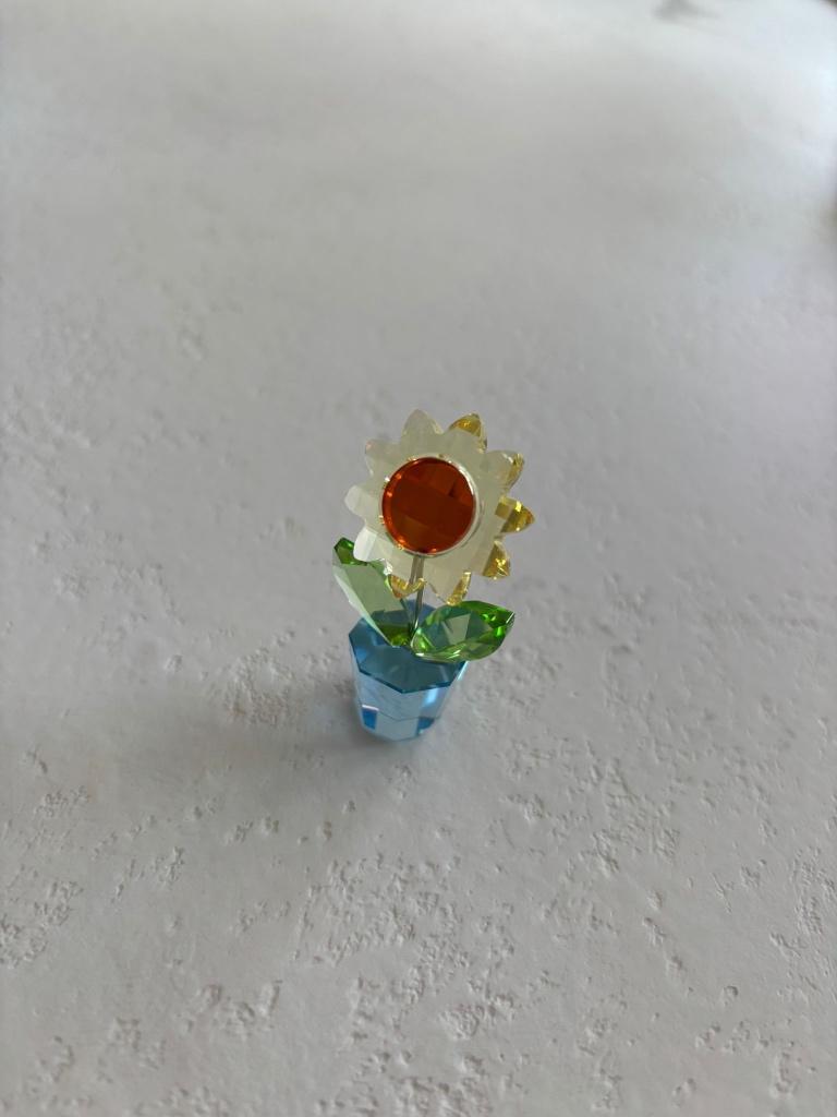 Tournesol Swarovski — Happy Flower 663148 — sans boîte, Collections, Swarovski, Enlèvement ou Envoi, Comme neuf, Figurine