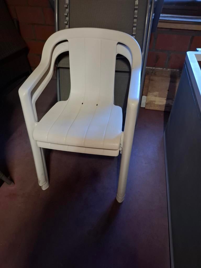 2 pvc tuinstoelen, Tuin en Terras, Ophalen