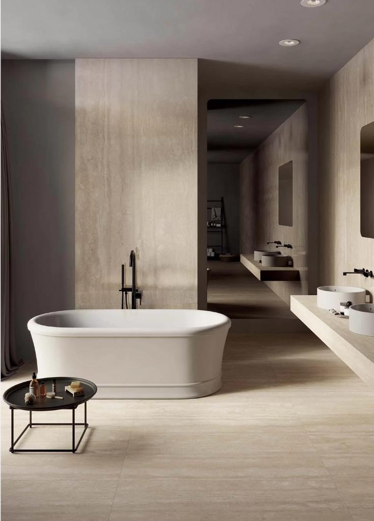 Tegels Travertin Beige merk Nexion 1198x598x9mm matt, Ophalen, 60 cm of meer, Nieuw, 10 m² of meer