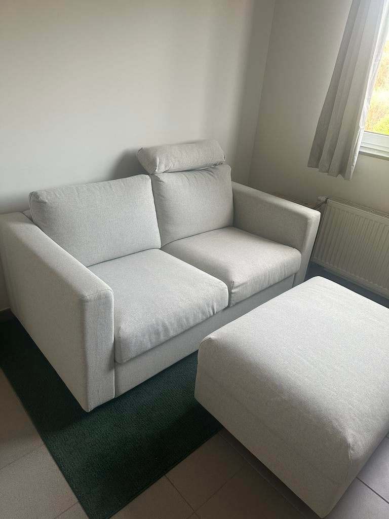 IKEA VIMLE 2-zit+voetenbank+hoofdsteun zo goed als nieuw!, Enlèvement, Comme neuf