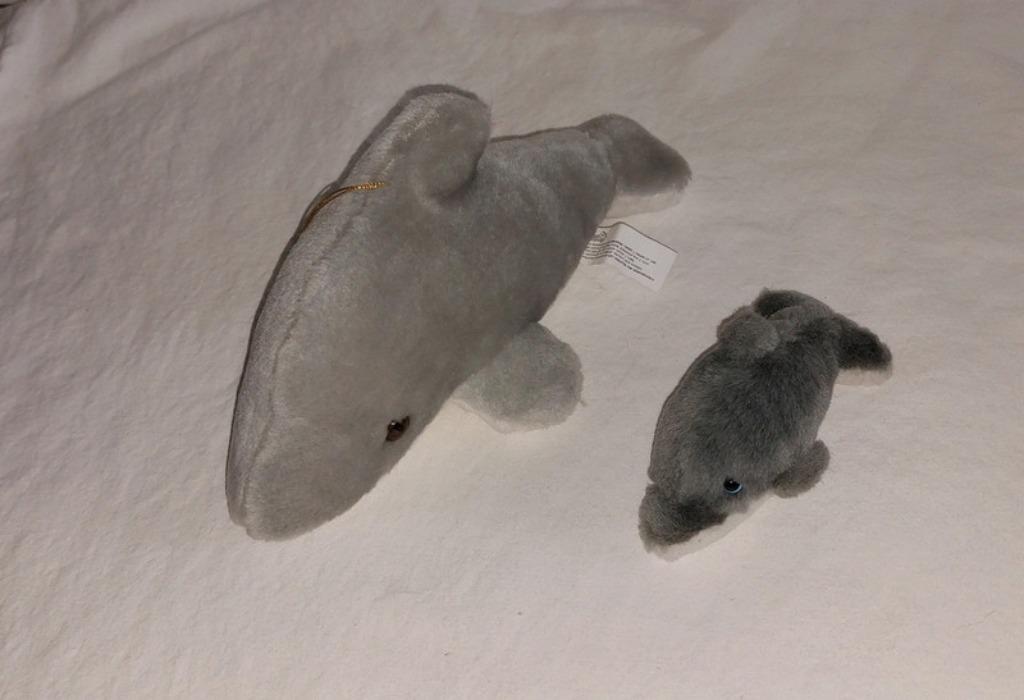 pluche knuffels dolfijnen, Ophalen of Verzenden, Zo goed als nieuw, Overige typen
