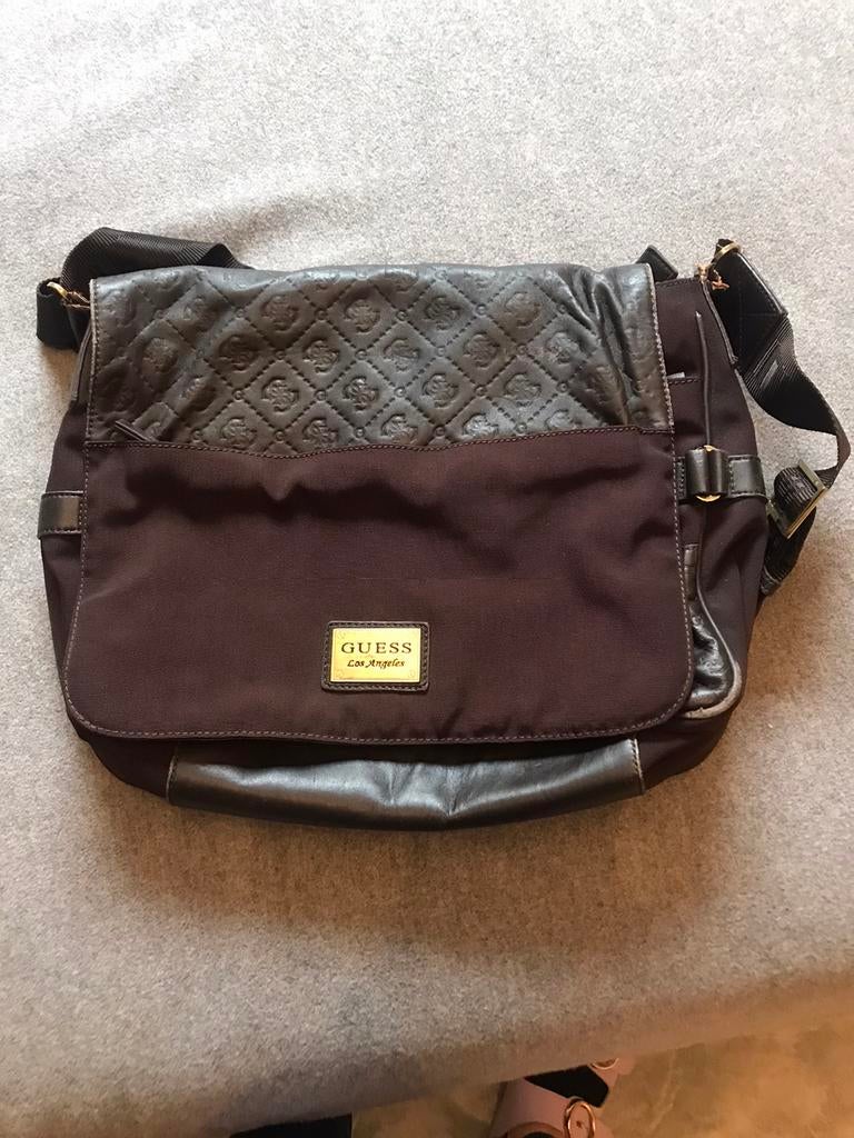 Sac Guess, Gebruikt, Bruin, Overige merken, Leer