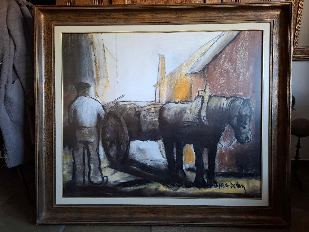 Schilderij Robert De Man, Antiquités & Art, Art | Peinture | Classique, Enlèvement