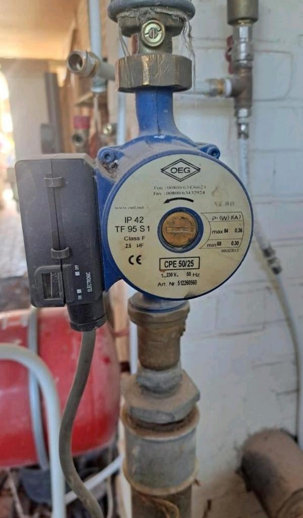 Circulatiepomp OEG, Ophalen