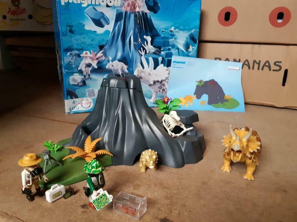 Playmobil Triceratops avec volcan., Enfants & Bébés, Jouets | Playmobil, Enlèvement, Comme neuf, Ensemble complet